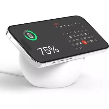 MAGSDAF Silicone Stand for Lphone Magneto Wireless Charging Desktop Base белый
