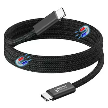 Magtame Type C Magnetic Tangle 240 Вт, быстрая высокоскоростная передача данных и видео, совместимая с устройствами USB C, такими как кабель, адсорбция, профилактика, зарядка,