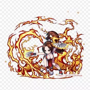 Mai Shiranui Brave Frontier Mai Shiranui Iori Yagami аниме железные нашивки для одежды Kill la Kill нашивки для одежды DIY нашивки для футболки