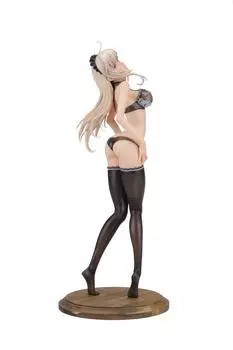 Maid Bride Variable Maid Tsuneko Задняя обложка Иллюстрация Черная шкала ПВХ окрашенная готовая версия. (1/6 продукта)