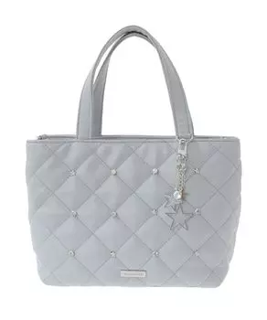 Maison de Fleur Tote Bag with Star Grayish 08000645200 Women s 2-Way Charm, Blue,