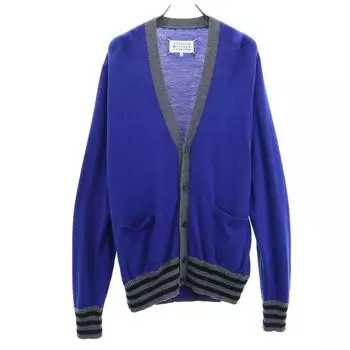 Maison Margiela wool Long sleeve V neck knit cardigan 1 Blue purple 10 Men s Used