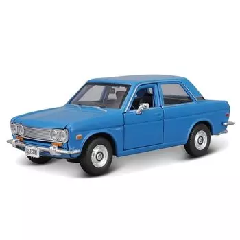 Maisto 1/24 nissan 1971 datsun 510 синий мини-автомобиль литые автомобили Готовый продукт 31518 BU