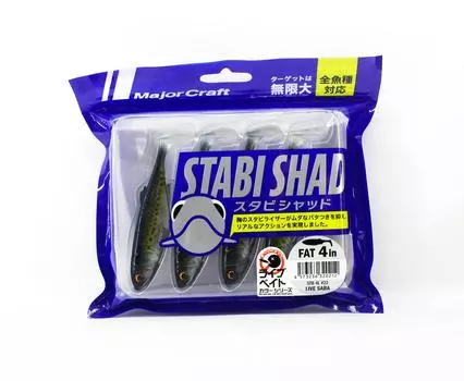 Major Craft Мягкая Пластиковая Приманка 4 Дюйма Stabi Shad STB4L 022 (0212)