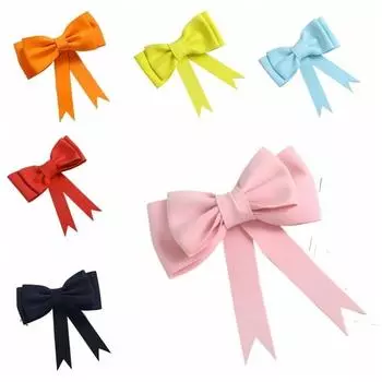 Makaron Bow Knot Sticker Soft Foam Bow Knot Ornament Pure Color Car Sticker Electric Vehicle Decorative Ornament Accessory белый