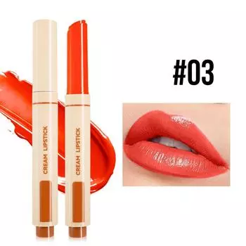 Макияж 6 цветов Push-on Lipstick Увлажняющая Невыцветающая Нелипкая Помада One Size красный