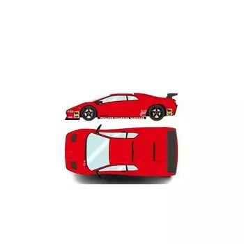 макияж EIDOLON 1/43 lamborghini Diablo SVR Racing 1996 красный (черные диски) Готовый продукт