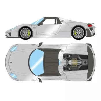 макияж EIDOLON COLLECTION 1/43 porsche 918 spider weissach package 2011 GT silver Готовый продукт