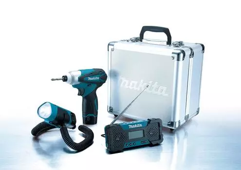 Makita Power Tool перезаряжаемый драйверный фонарь радио комплект CK1002SP 10.8V синий
