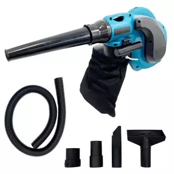 Makita совместимая аккумуляторная воздуходувка регулировка объема воздуха 6 уровней мойка автомобиля выдувной шланг для сбора пыли набор насадок 18 В совместимый