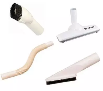 Makita tip attachment for rechargeable cleaner round brush shelf brush flexible hose carpet nozzle white (ivory) A-37471 + (ivory) A-37552 + (ivory)
