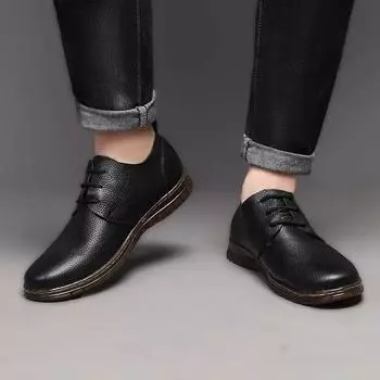 Male Casual Shoe Moccasin Non Slip and Waterproof Men s Leather Shoes New In Soft Common Slip-on Shipping Free Cheap Clearance 38