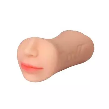 Male Masturbator Cup Nose Mouth Double Ended Penial Massage Safe Soft Silicone Sucking Masturbation
