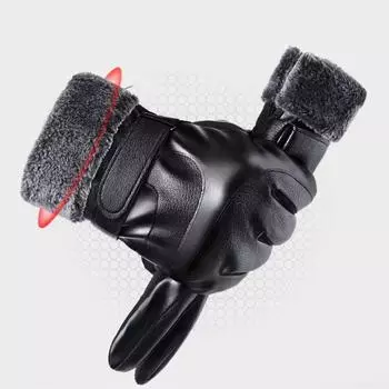 Male Windproof Gloves Keep Warm Motorcycle Full Finger Mittens Hiking Style5