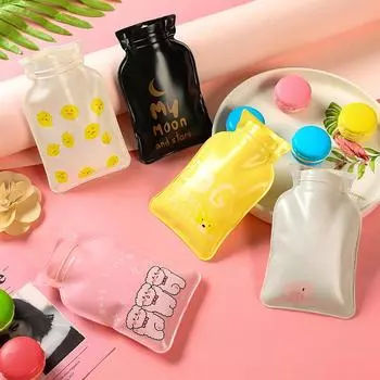 Маленькая сумка для горячей воды с рисунком из мультфильма, мини-теплая сумка для инъекций воды, зимняя теплая детская термосумка, взрывобезопасное теплое сокровище для рук Mini #C12DC#