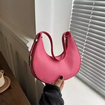 Маленькая сумка Niche Design, женская сумка, новая модная однотонная сумка на одно плечо на осень и зиму, сумка через подмышку из высококачественного полумесяца