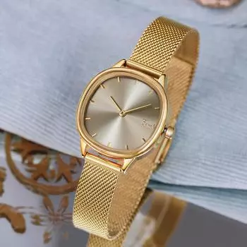 Маленькие золотые часы, новый стиль, Ins Niche Design, женские часы, легкие роскошные часы для женщин