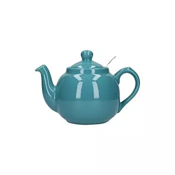 Маленький чайник London Pottery Farmhouse с заварочным устройством, керамика, цвет аква, 2 чашки (600 мл)