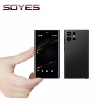Маленький смартфон M80 PRO, 3,0 дюйма, Android 9,0, четырехъядерный процессор ОЗУ, 2 ГБ ПЗУ, 16 ГБ ГБ, 2000 мАч, Face ID Type-C, мобильный телефон с двумя SIM-картами, 4G 2GB&16GB чёрный