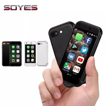 SOYES 7S небольшой смартфон 2,5 дюйма 1 ГБ ОЗУ 8 ГБ ПЗУ Android 6.0 две SIM-карты двойной режим ожидания 600 мАч 3G мобильный телефон розовый