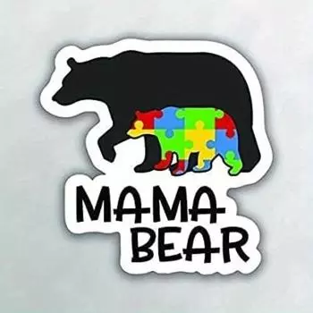 Mama Bear pvc car stickers 1pc