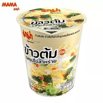 Mama Cup Рисовый суп быстрого приготовления с яйцом и вкусом морских водорослей 40 г x 6 шт. - Тайский 40 g x 6 pcs