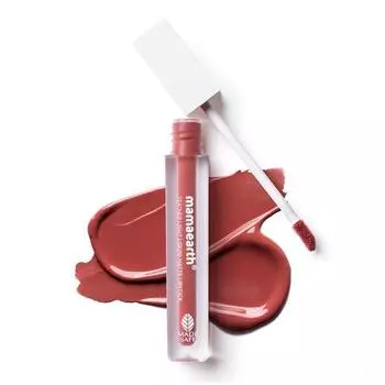 Mamaearth Feather Light Liquid Matte Lipstick с кокосом и витамином E для стойкого макияжа на 16 часов (Невесомый и невысыхающий) - 02 Nude Punch - 3,5 мл