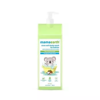 Mamaearth Гель для душа Coco Soft для младенцев с кокосовым молоком и куркумой - 400 мл