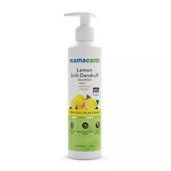 Mamaearth Lemon Шампунь против перхоти с лимоном и имбирем для зудящей и шелушащейся кожи головы — 250 мл