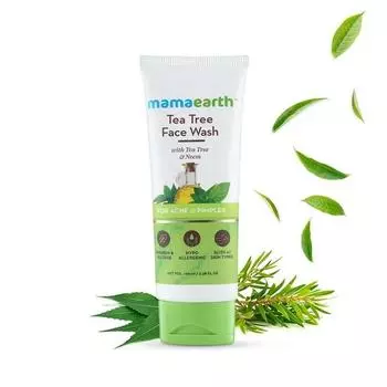 Mamaearth Tea Tree Natural Face Wash for Acne & Pimples Wash 100 мл - Для нормальной и сухой кожи
