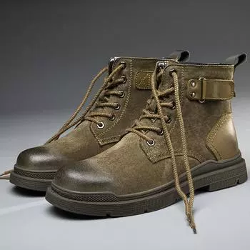 Man Genuine Leather Men Motorcycle Boots Brand Winter Men s Snow Boots Plush Warm Ankle Boots Autumn Outdoor Shoes Size 38-47 38