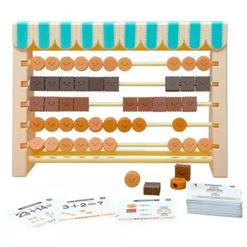 Mana Biscuit 50 Ball Abacus для игры и обучения Eye Up образовательная игрушка номер