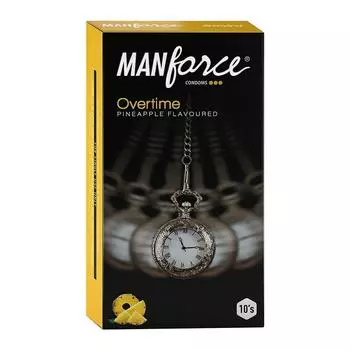 Manforce Overtime Ананас 3в1 (Ребристый, Контурный, Пунктирный) Презервативы - 10 шт.