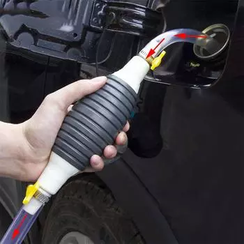 Manual Oil Pump Gasoline Suction Device Fuel Pump Car Transfer Cup Gasoline Car Fuel Oil Diesel Saver Pump Suction Oil Siph I4J1