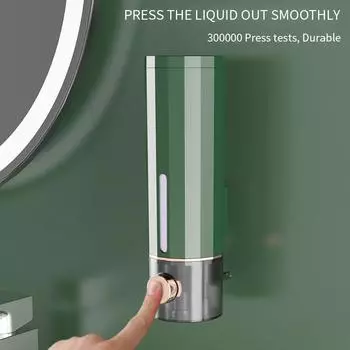 Manual Soap Dispenser Wall Mounted Bathroom Soap Dispenser Washing Hand Sanitizer Family Hotel Shower Gel Bathroom Tool