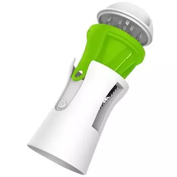 Manual Stainless Steel Spiral Vegetable Cutter Portable Peeling And Slicing Tool зелёный