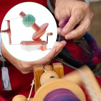 Manual Yarn Winder Cake Home Use Quick Install Needlecraft Efficient for Crocheting