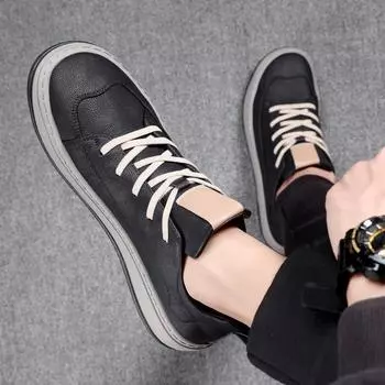 Manufacturer 2025 summer new leather men s casual leather shoes fashion retro tooling sports shoes 38