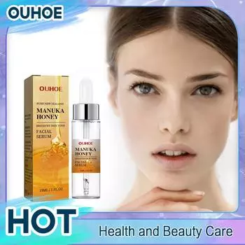 Manuka Honey Gold Сыворотка для лица против старения морщин Контроль жирности кожи Сужение пор Увлажнение Подтяжка Укрепляющая Восстанавливающая Эссенция 15ml boxed