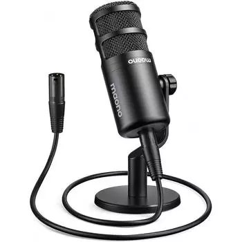 MAONO XLR XLR XLR PD100 микрофон динамический микрофон с равномерной передачей голоса и встроенными кабельными соединениями