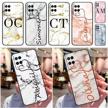 MARBLE ROSE GOLD CUSTOM NAME Case For OPPO A74 A54 A94 A52 A72 A83 A91 A93 A53S A15 A16 A5 A9 A31 A53 2020 Phone Cover OPPO A72