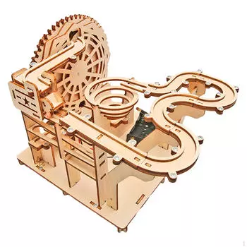 Marble Run Модель Строительные Наборы Электрические 3D Деревянные Головоломки DIY Американские Горки для Украшения