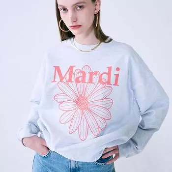 [Mardi mercredi] Толстовка Flowermardi_heather Коралловый