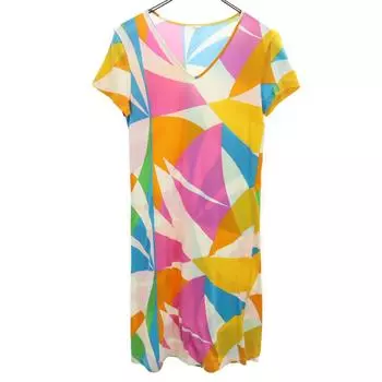 Marimekko MIKA PIIRAINEN Short sleeve Long dress XS Women Used