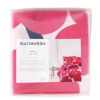 Marimekko Unikko Пододеяльник 150x210см UNIKKO (Пододеяльник) (Одноместный размер) Белый/Красный 69080-001 [Товар]