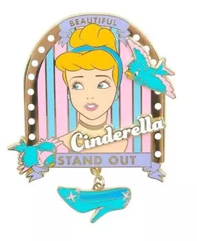 Marimo Craft Disney Princess Collection Pin Badge Cinderella H7 x W8.6cm MDPC-080