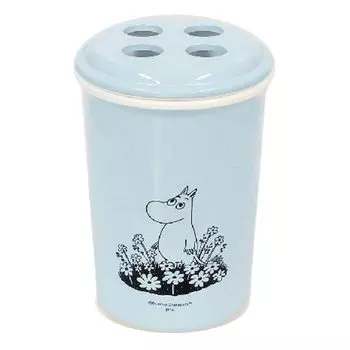 Marimo Craft MOM-340 Botanical Interior Series Toothbrush Stand, Moomin, Diameter 3.1 x Height 4.5 inches (8 x 11.5 cm)