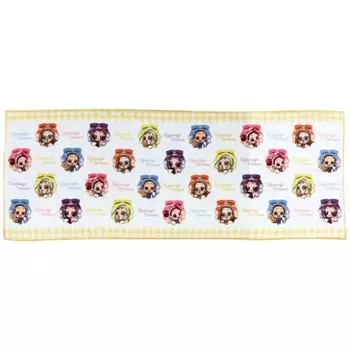 Marimo Craft Ojamajo Doremi Fast Dry x 400mm Towel, Yellow, Approx. 1,000mm (OJMJ-027)