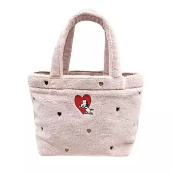 Marimo Craft Tote Bag Boa Heart Snoopy W300H210D110mm SPCQ-434