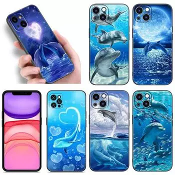 Чехол для телефона «Морской дельфин» для iPhone Samsung Galaxy Redmi Xiaomi Oppo OnePlus Note SA 7 8 9 10 11 12 13 14 20 21 22 23 53 54 Pro Max Ultra TPU Soft iPhone 6 or 6S